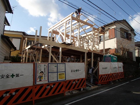 木造 施工例 - 横浜市H邸 木造二階建
